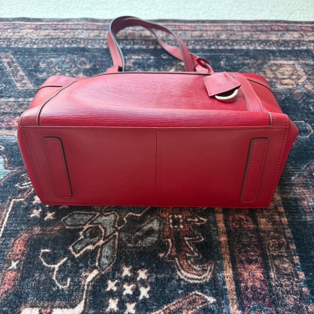 NWOT Radley London Street Large Zip Top Red Shoulder Purse Bag - Picture 3 of 6